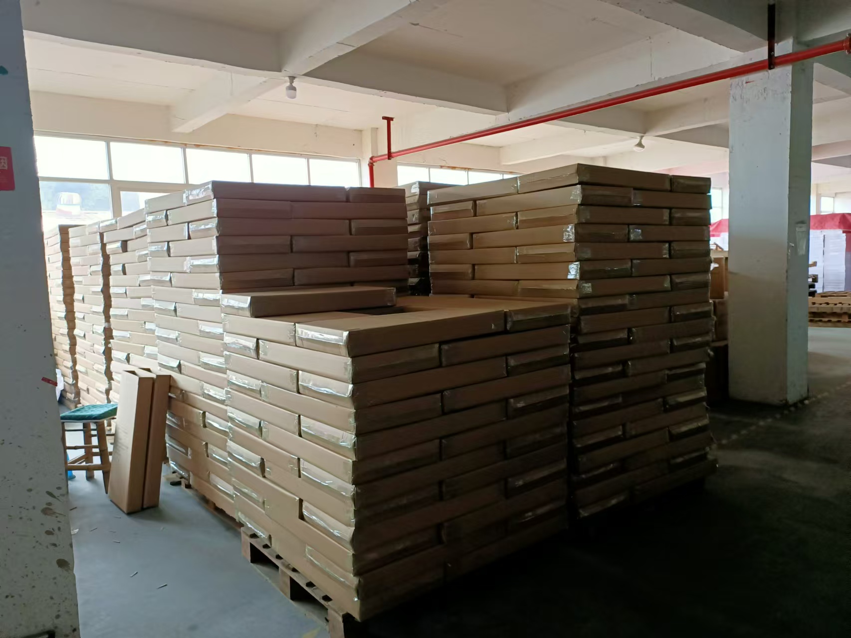 Our customer's shoe rack mass production